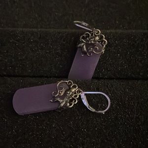 Amethyst drop earrings
